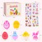 30Pcs Prefilled Easter Eggs with Animal Mochi Squishy Stress Relief , Colorful Easter Fidget Toys Great for Adult Easter Basket Stuffers Egg Fillers Party Favors (Multicolor-30)